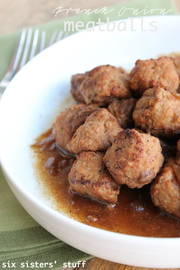 Slow Cooker French Onion Meatball Recipe