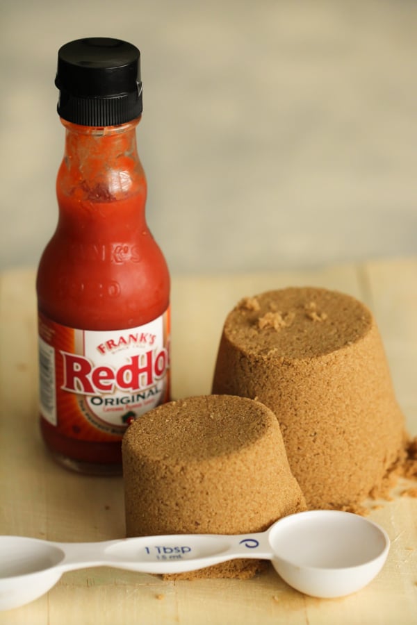 Brown sugar and Frank's RedHot Sauce