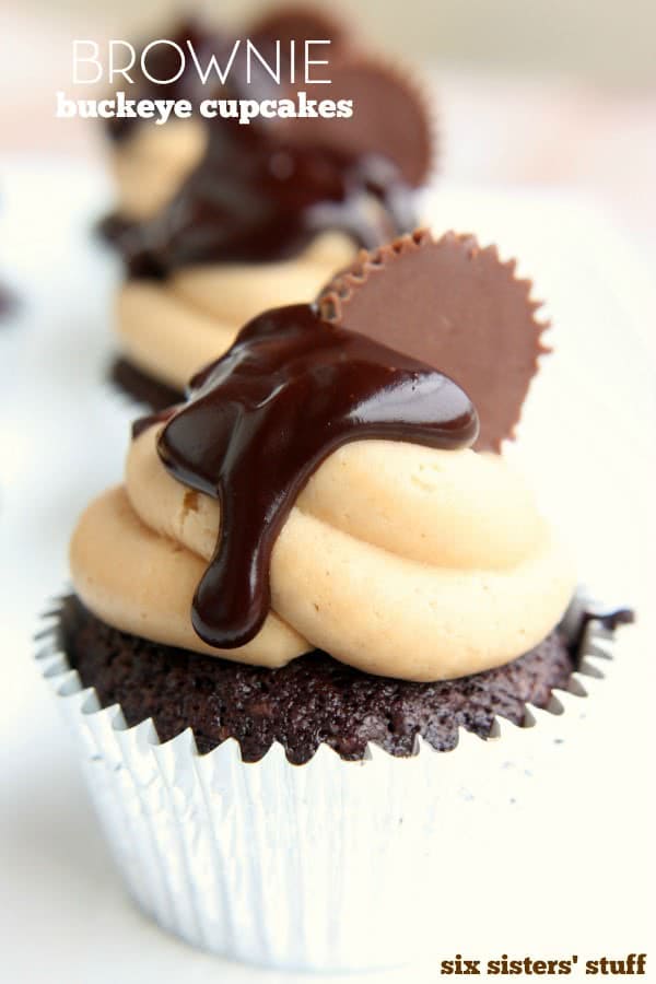 Peanut Butter Brownie Buckeye Cupcakes Recipe