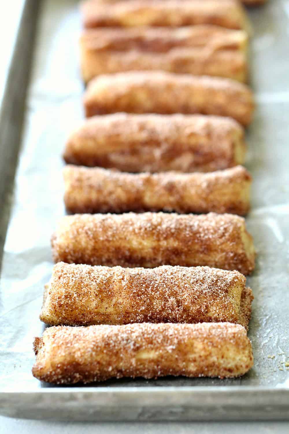 Puff Pastry Baked Churros Recipe (‘Cheater Churros’)