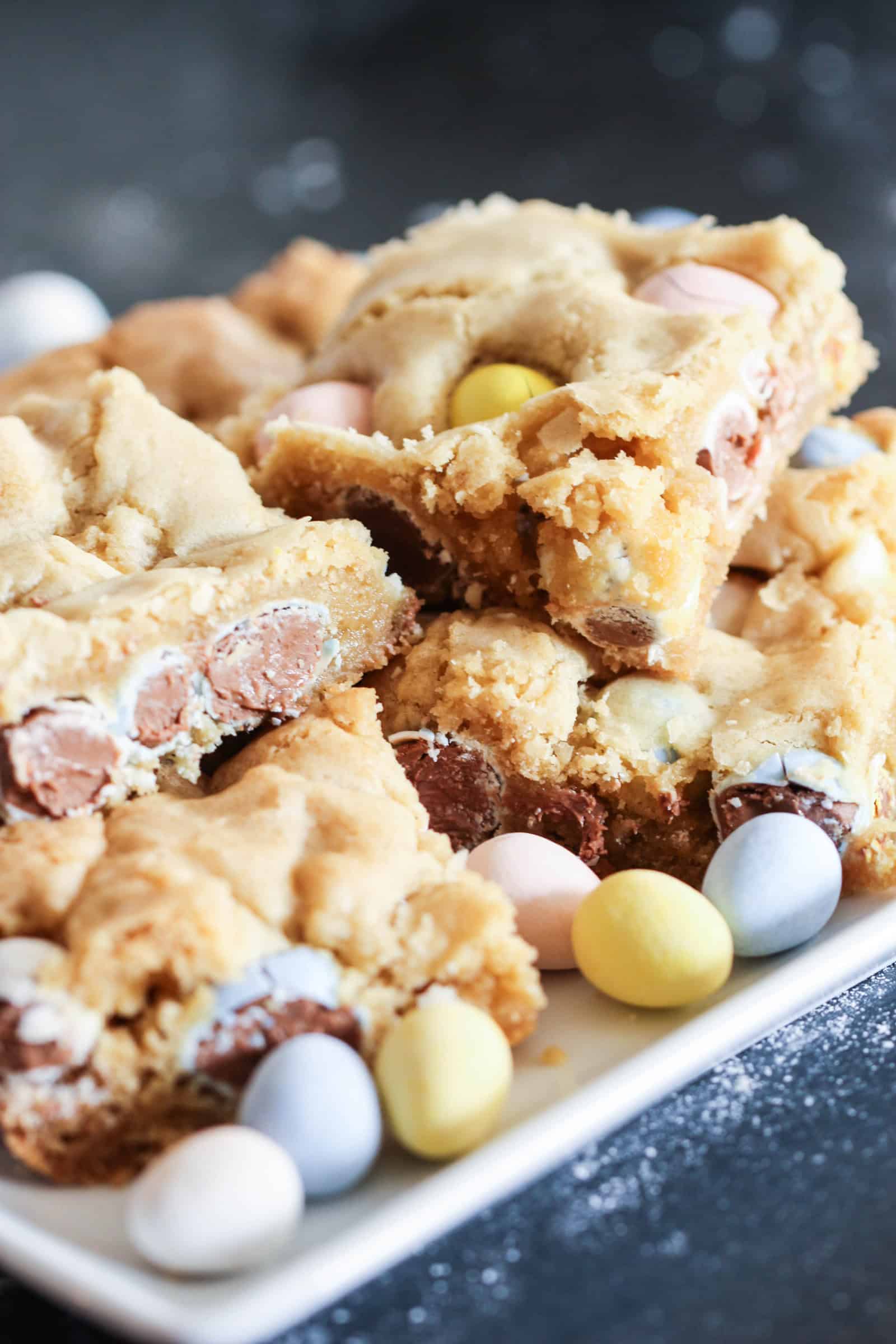 Cadbury Mini Egg Blondies