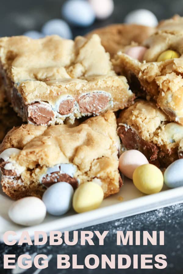 Cadbury Mini Egg Blondies