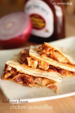 Barbecue Bacon Chicken Quesadillas