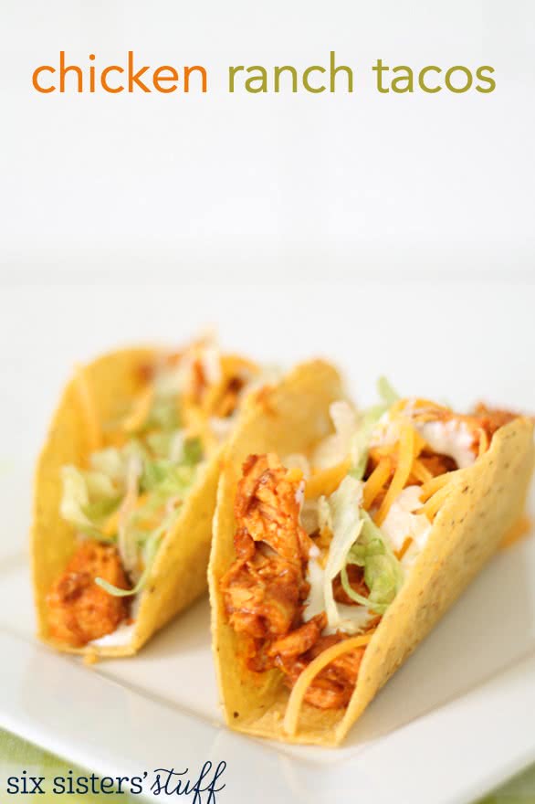 Easy Chicken Ranch Tacos Recipe