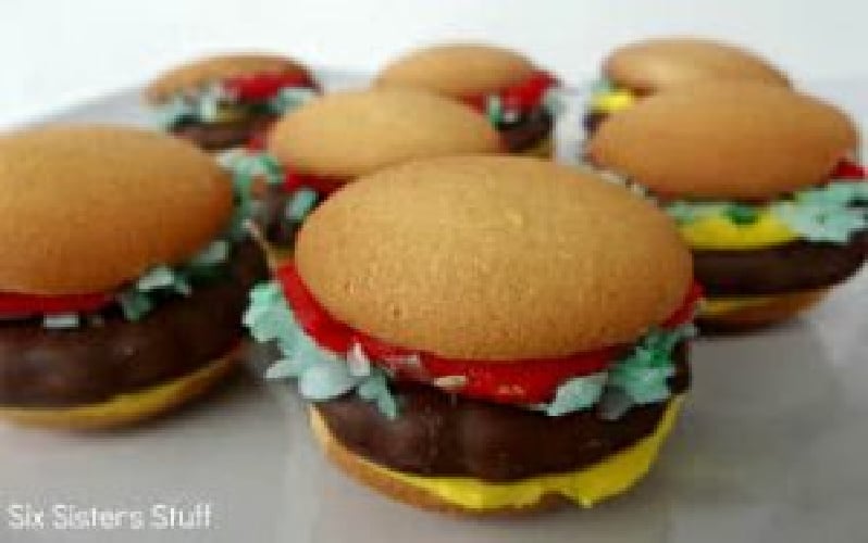 Mini Hamburger Cookies Recipe