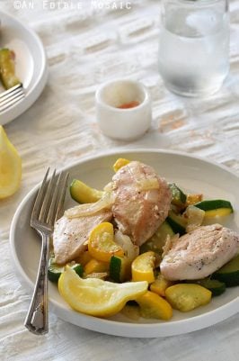 One Skillet Chicken and Summer Squash