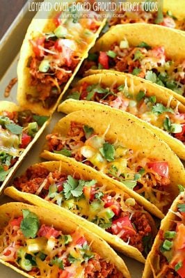 Oven Baked Ground Turkey Tacos