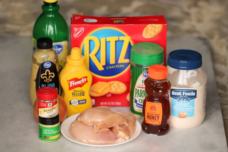 Ingredients for Parmesan Sesame Chicken Strips