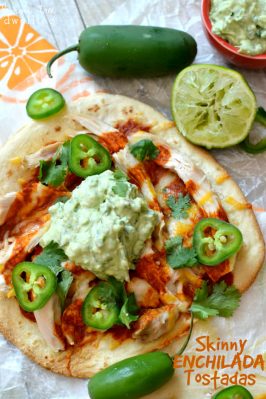 Skinny Enchilada Tostadas