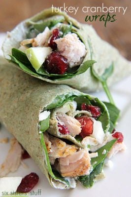 Turkey Cranberry Wraps