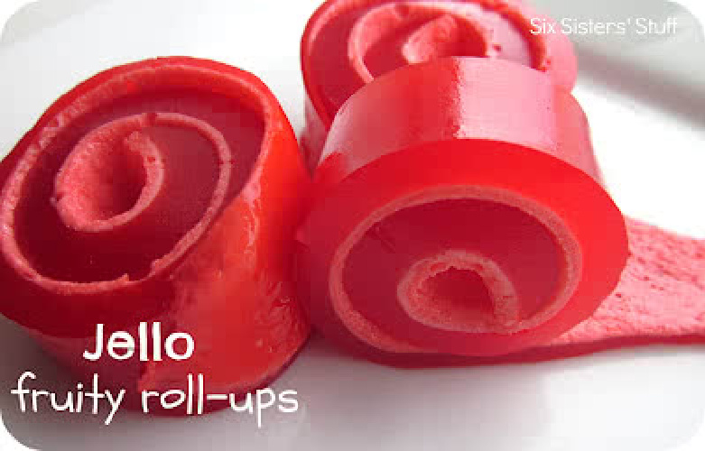 Jello Fruity Roll-Ups Recipe