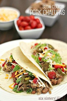 slow cooker Pork Chalupas