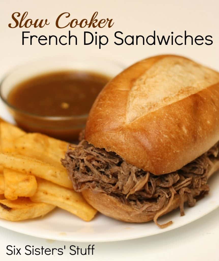slow cooker easy french dip sandwiches
