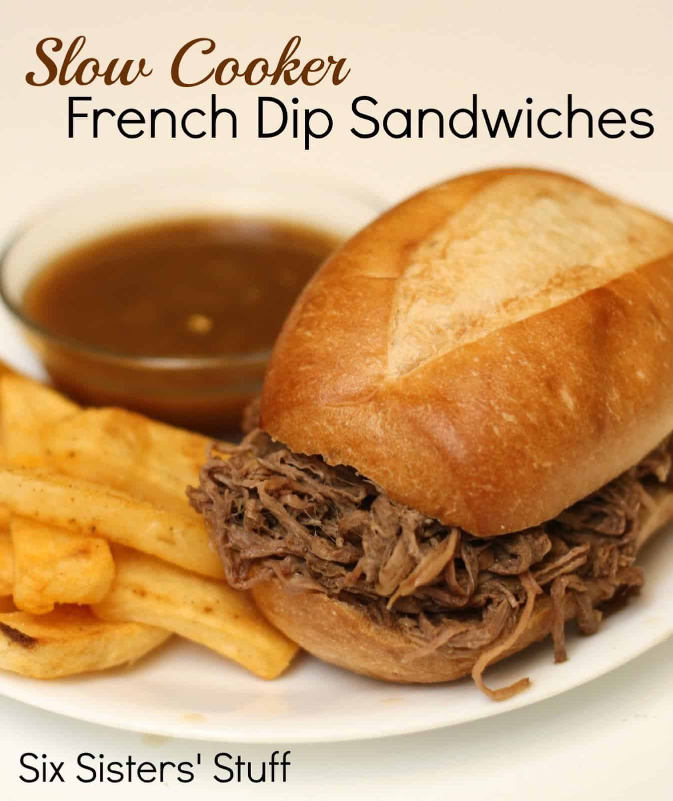 Slow Cooker French Dip Sandwich with Caramelized Onions - Skinnytaste