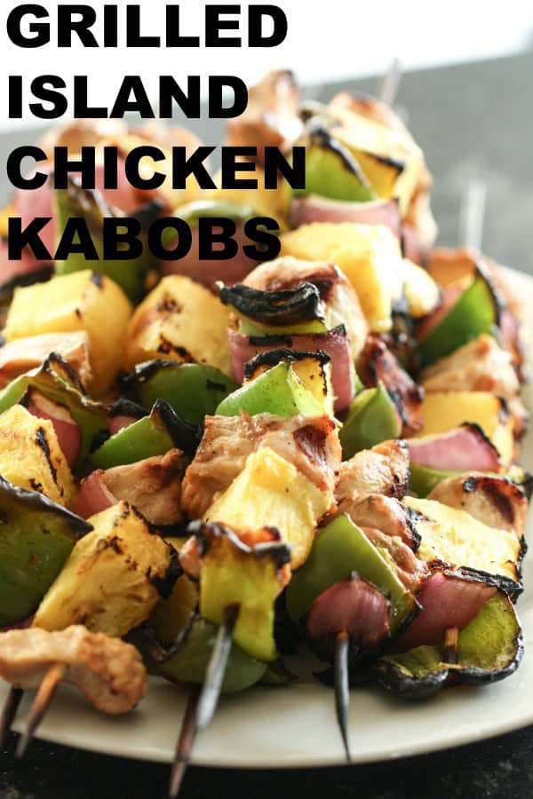 Grilled Island Chicken Kabobs
