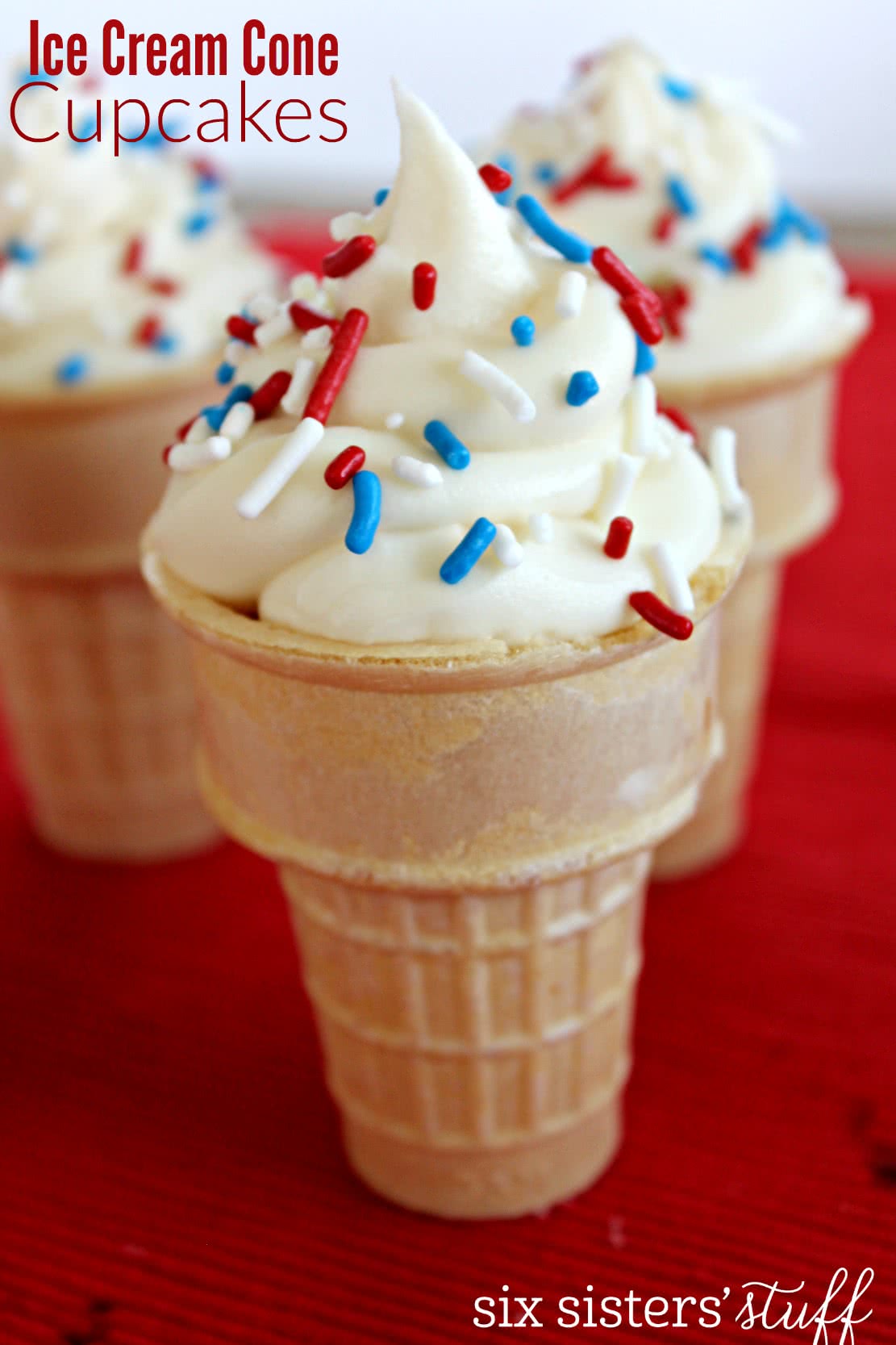 Ice Cream Cone Cupcakes Tutorial
