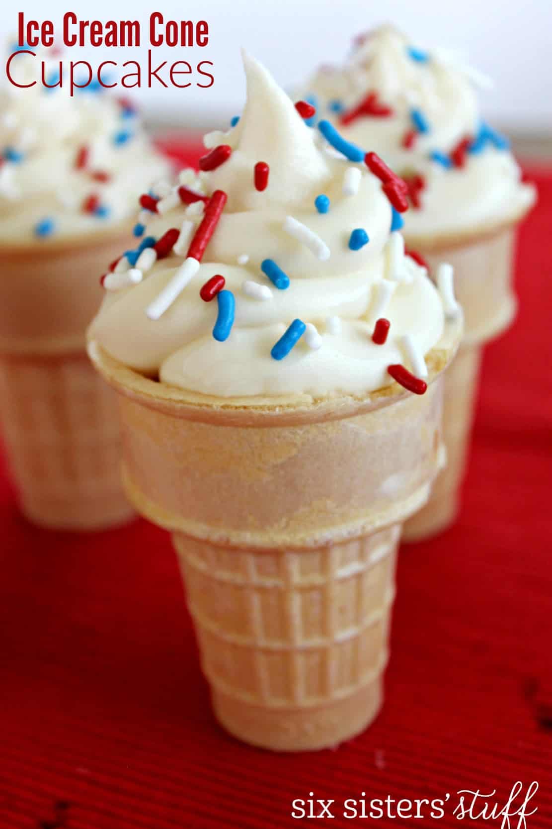 Ice Cream Cone Cupcakes Tutorial