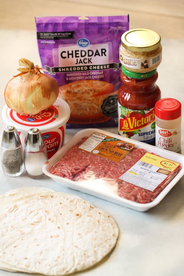 Ingredients for Baked Beef Taquitos Recipe
