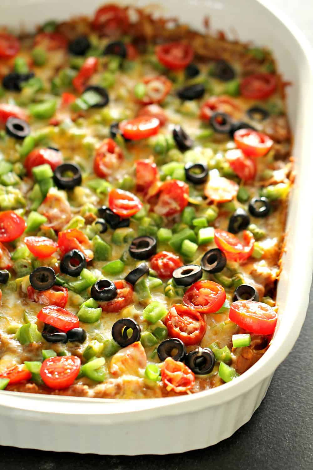 Ground Beef and Bean Taco Casserole Recipe