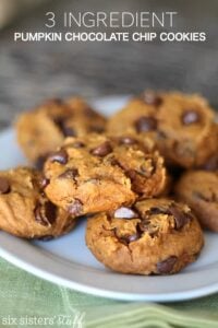 3 Ingredient Chocolate Chip Cookies