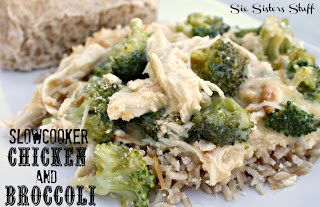 slow cooker chicken and broccoli over rice