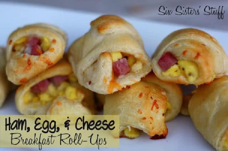 Ham, Egg, and Cheese Breakfast Roll-Ups Recipe