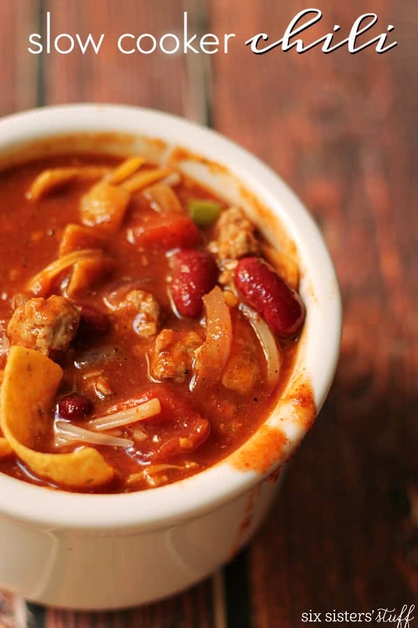 Mom’s Slow Cooker Chili Recipe (our Halloween Tradition!)