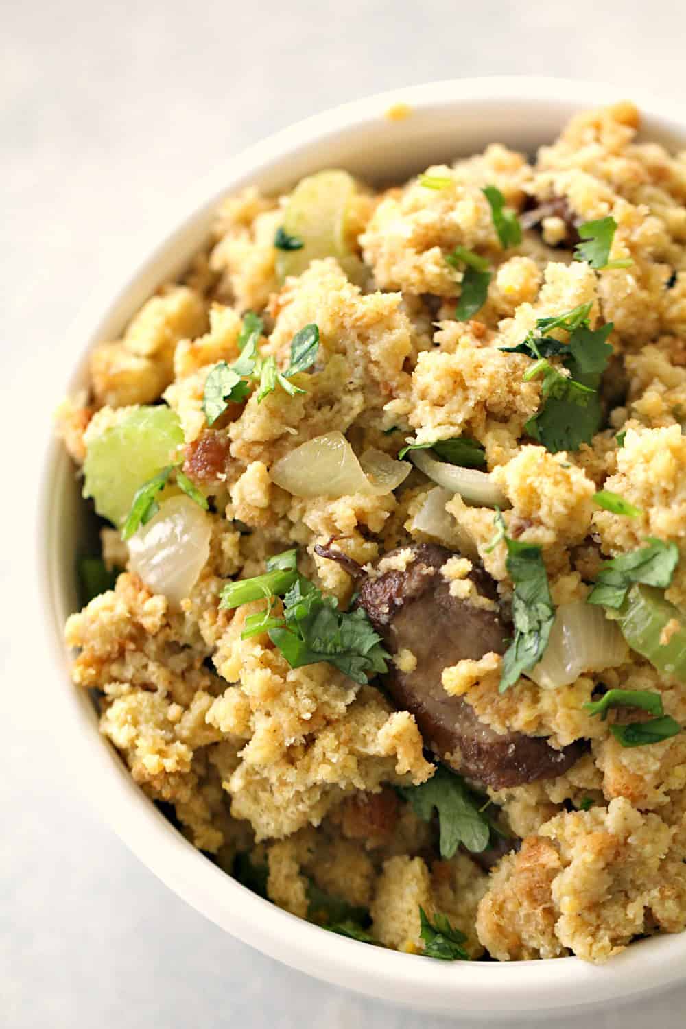 Slow Cooker Stuffing in a Bowl