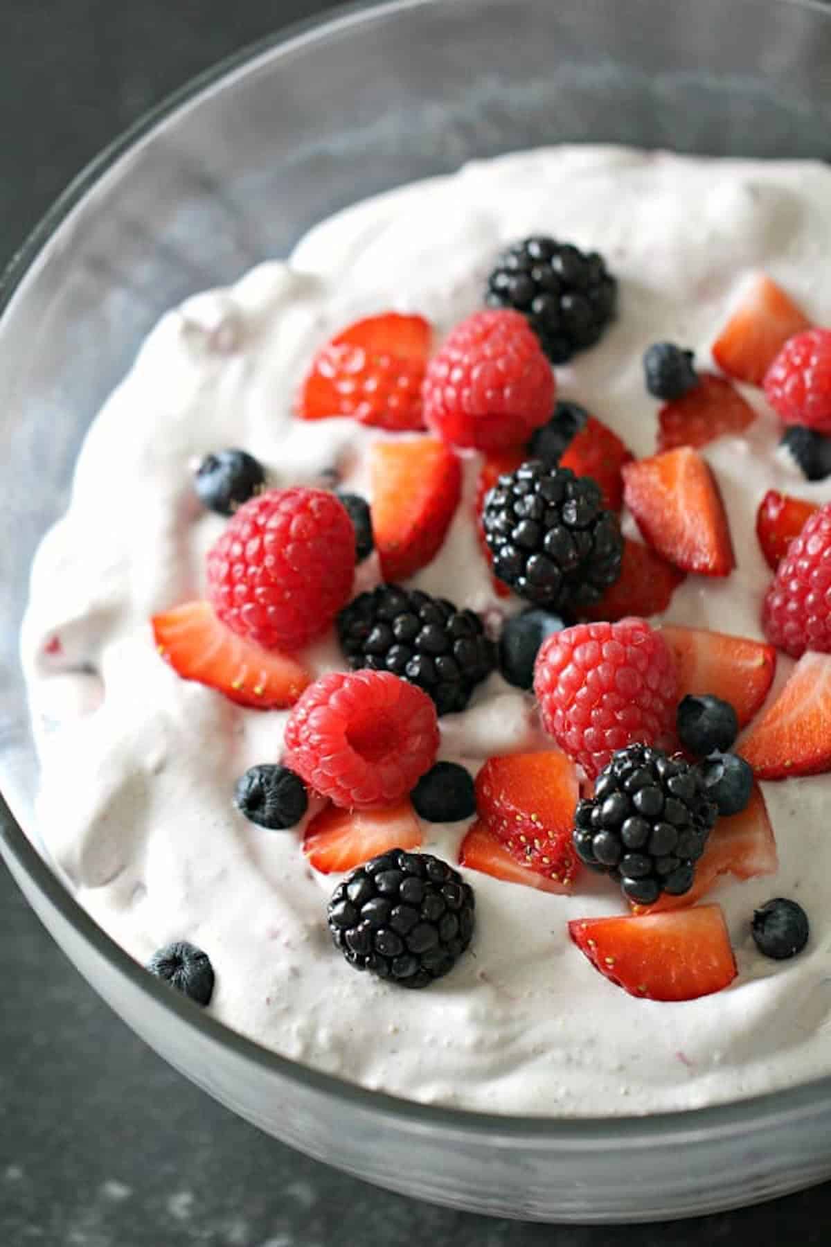 Mixed Berry Parfait Yogurt Salad
