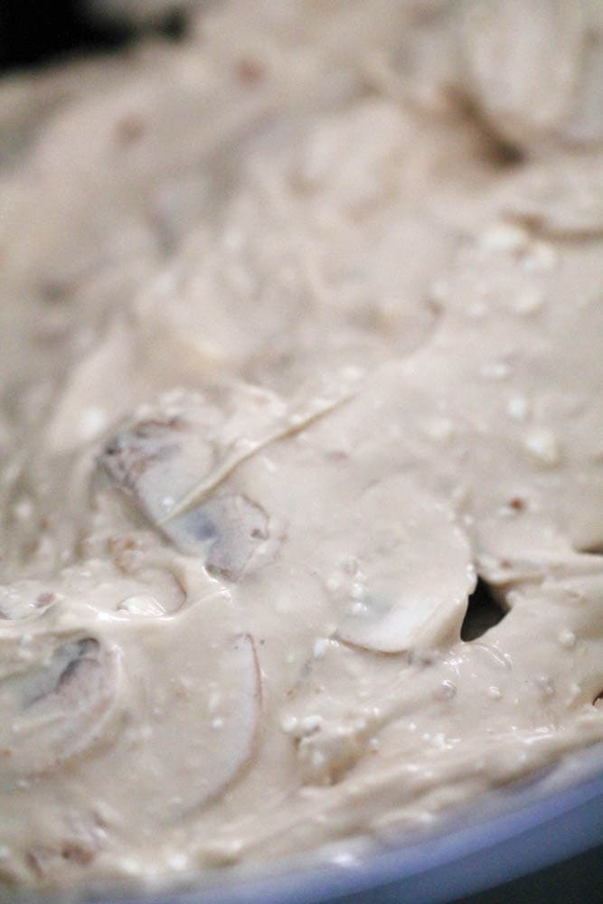 Slow Cooker Chicken Stroganoff sauce