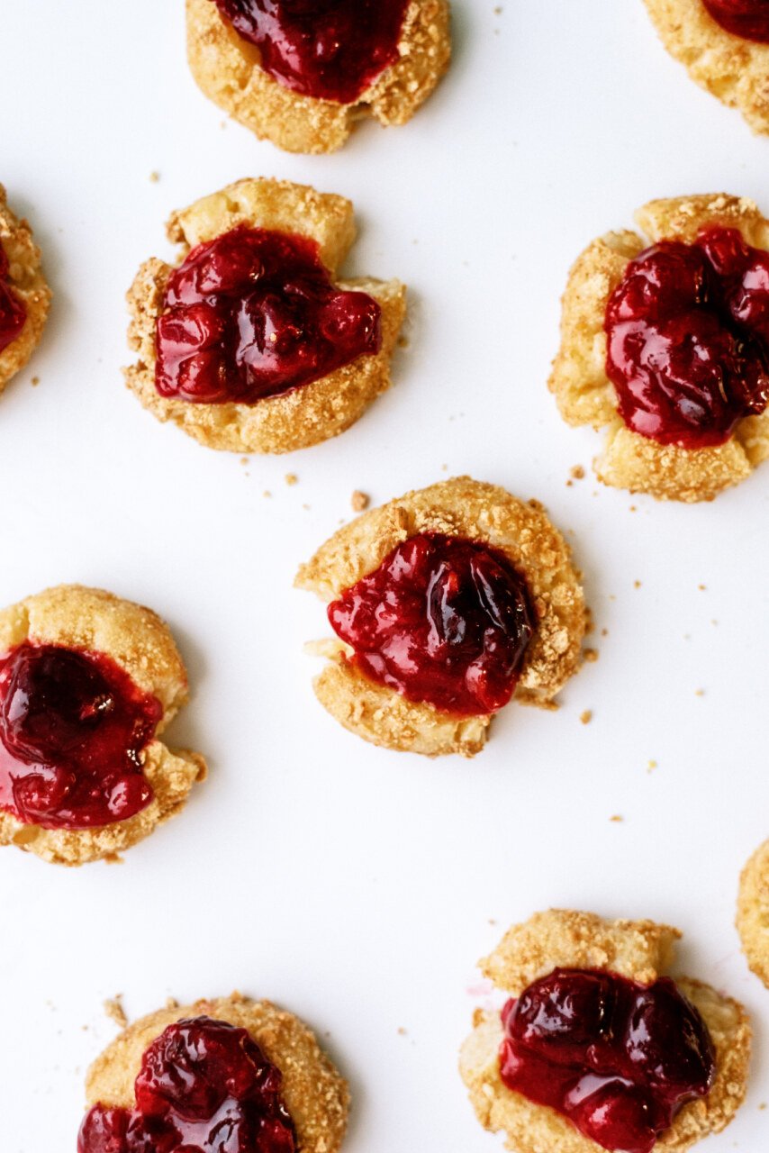 Cherry Cheesecake cookies with filling