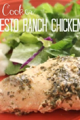 Slow Cooker Pesto Ranch Chicken