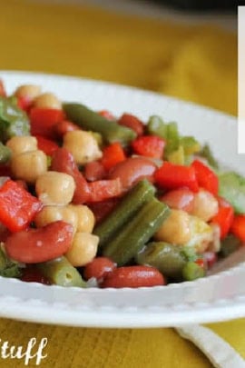 Fast three bean salad