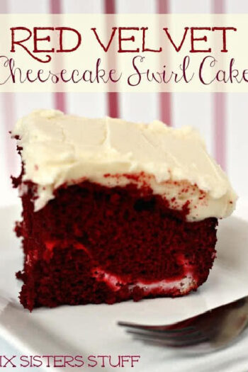 Red Velvet Cheesecake Swirl Cake