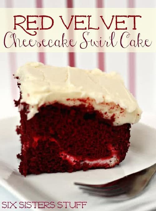 Red Velvet Cheesecake Swirl Cake