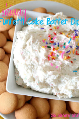 Skinny Funfetti Cake Batter dip