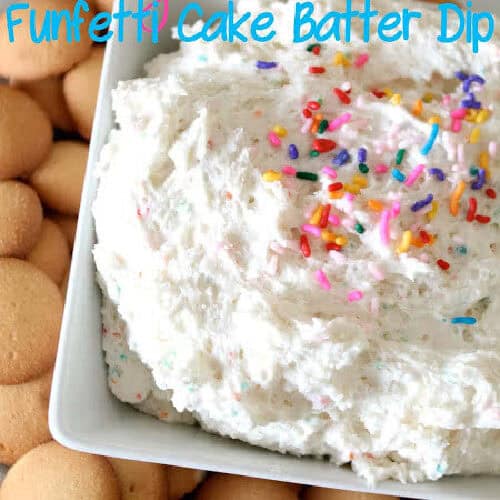 Skinny Funfetti Cake Batter dip