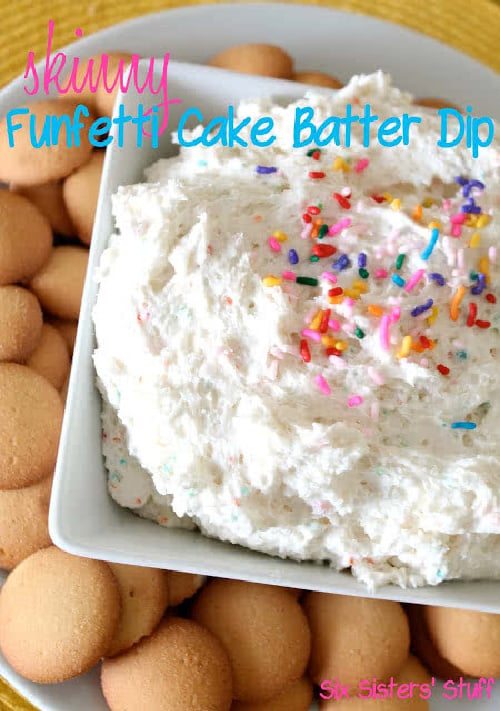 Skinny Funfetti Cake Batter Dip Recipe