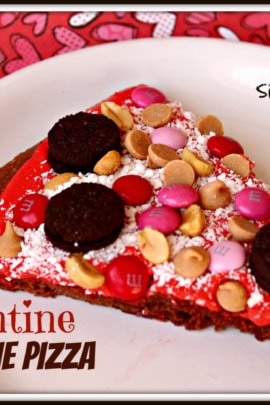 Valentine Brownie Pizza Recipe