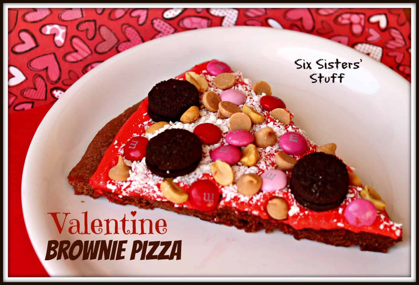 Valentine Brownie Pizza Recipe