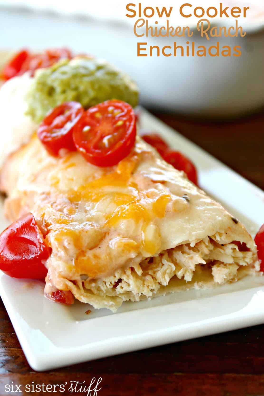 Slow Cooker Chicken Ranch Enchiladas Recipe