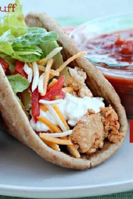 Healthy Turkey Pita Wrap