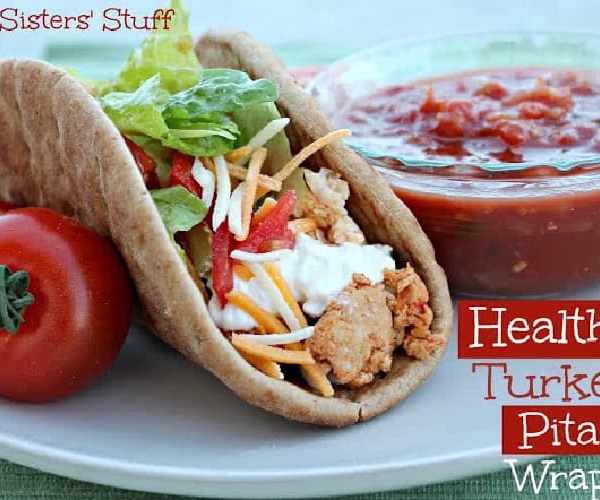 Healthy Turkey Pita Wrap