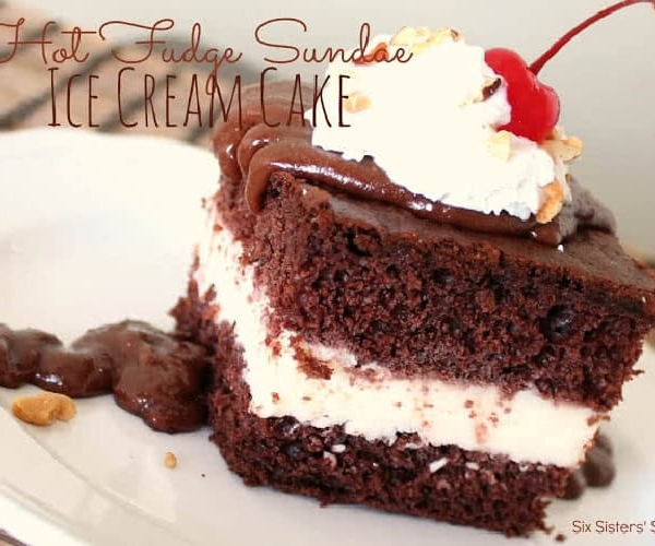 Hof Fudge Sundae Ice Cream Cake