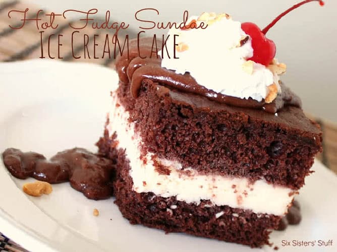 Hot Fudge Sundae Ice Cream Cake Recipe