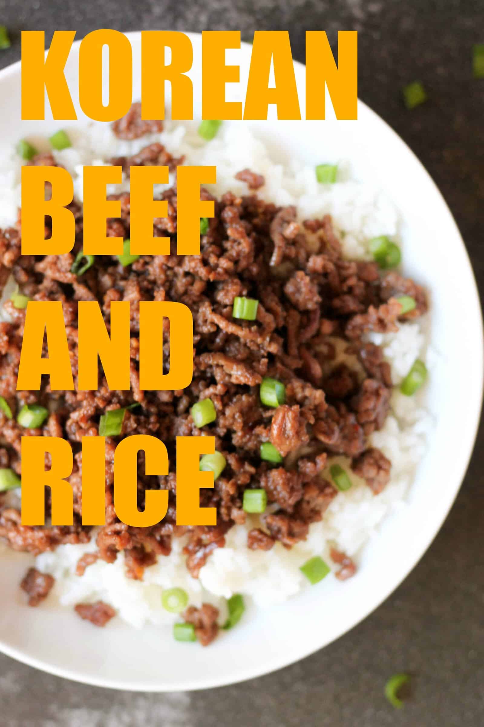 Korean Beef and Rice