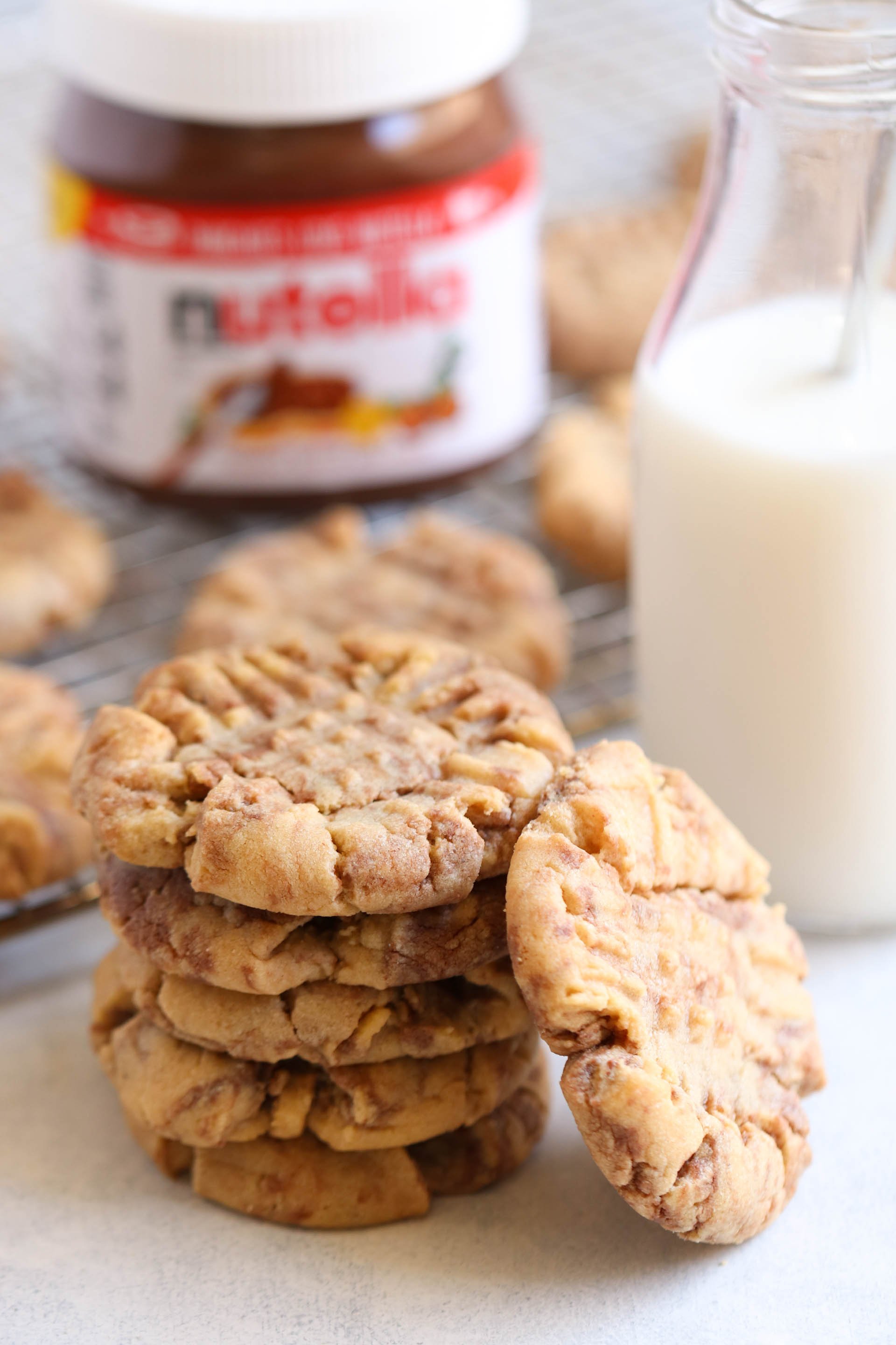 Peanut Butter Nutella Swirl Cookies Recipe