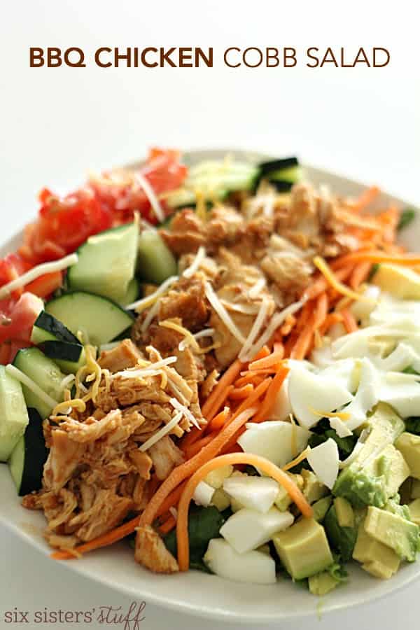 Slow Cooker BBQ Chicken Cobb Salad Recipe