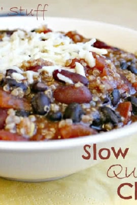 Slow Cooker Quinoa Chili