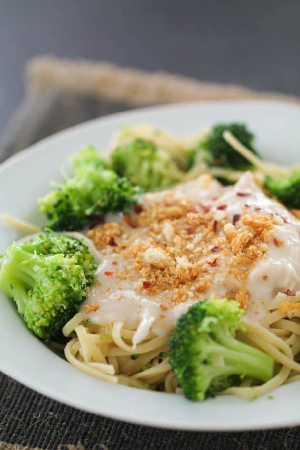 Broccoli Alfredo Spaghetti